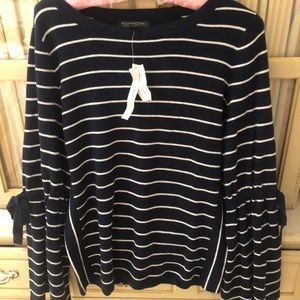 Banana republic black and white striped sweater